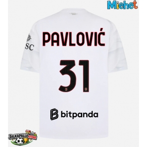 AC Milan Strahinja Pavlovic #31 Vieraspaita 2026-27 Lyhythihainen